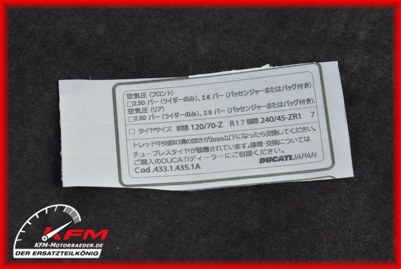 Produkt-Hauptbild Ducati Art-Nr. 43314351A
