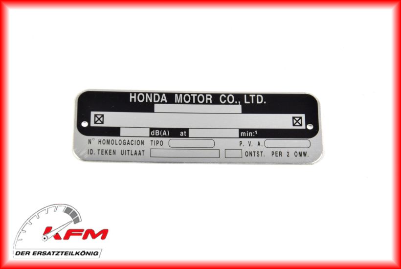 Product main image Honda Item no. 87501MBWP00